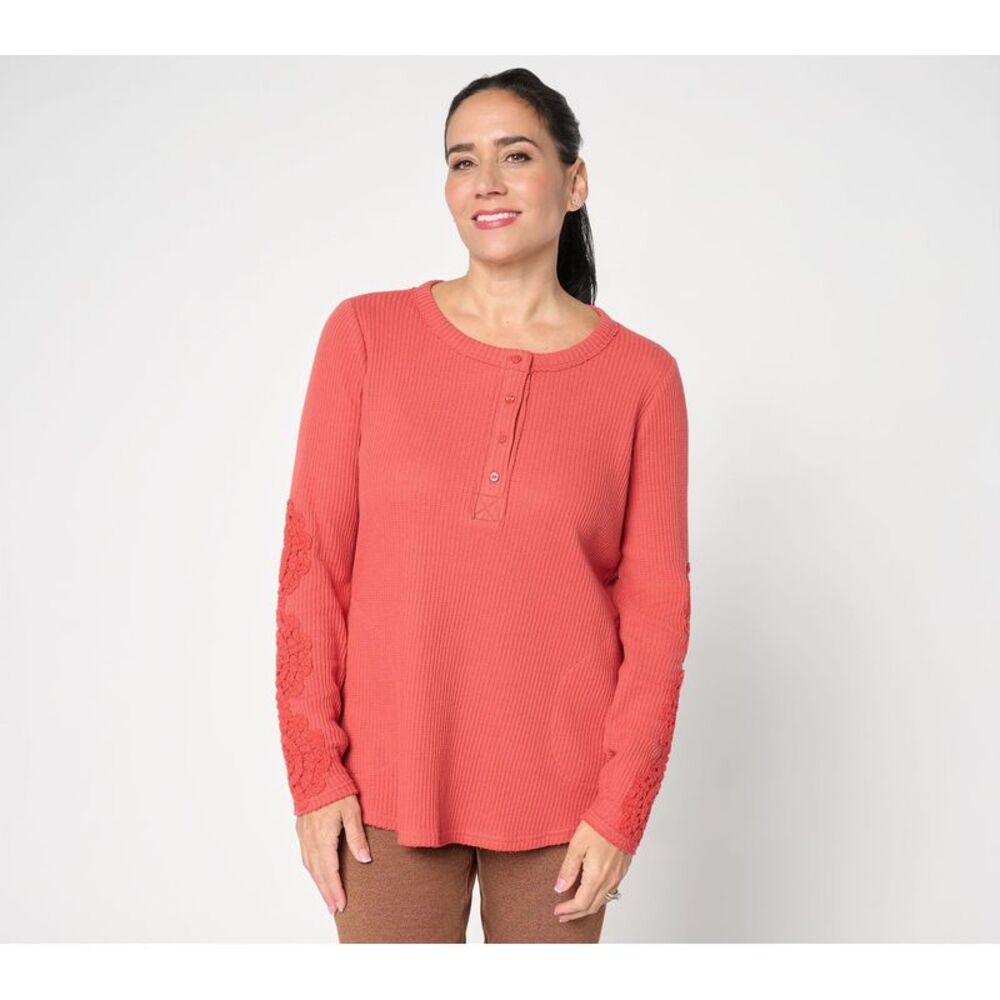 LEGO Women's Top Sz M Make Your Selection: LOGO by Lori Goldstein Red A713226